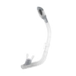 Cressi Mini Dry Snorkel Clear/Silver - Αναπνευστήρας