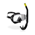 Cressi Sirena + Island 2.0 Combo Black/Black - Σετ Μάσκα και Αναπνευστήρας