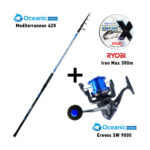 Combo Surf Casting  Oceanic Team Mediterranean 420 + Oceanic Team Erevos SW 9000 + Ryobi Iron Max 300m