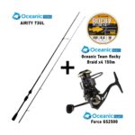 Combo LRF Oceanic Team Airity 73UL + Oceanic Team Force GS2500 + Oceanic Team Rocky Braid x4 150m