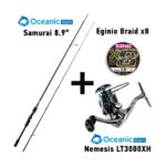 Combo Eging Oceanic Team Samurai + Oceanic Team Nemesis LT3000XH + Nήμα Oceanic Team Eginio
