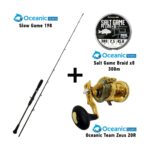 Combo Slow Jigging Oceanic Team Slow Game 198 + Oceanic Team Zeus 20R + Oceanic Team Salt Game Braid x8 300m