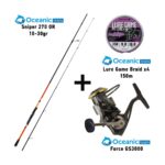 Combo Spinning Oceanic Team Sniper 270 OR / 10-30gr + Oceanic Team Force GS3000 + Oceanic Team Lure Game Braid x4 150m
